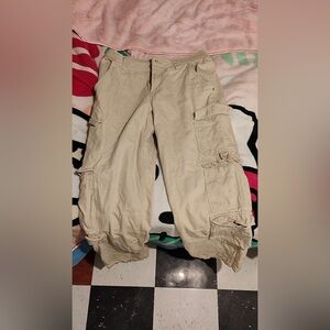 Beige Cargo Pants